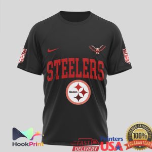 Pittsburgh Steelers x Rush Band 2112 Starman Black 3D T Shirt