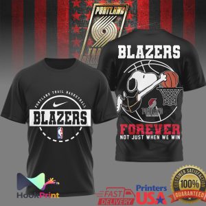 Portland Trail Blazers Snoopy Forever Not Just When We Win T Shirt Portland Trail Blazers Snoopy Forever Not Just When We Win T Shirt