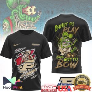 Purdue Boilermakers Built To Play Not To Bow Rat Mascot T Shirt