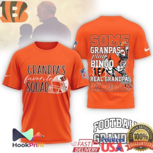 Real Grandpas Watch Bengals Grandpa's Favorite Squad Football T Shirt