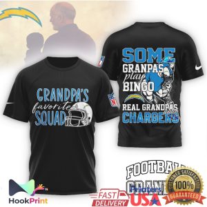 Real Grandpas Watch Chargers Grandpa’s Favorite Squad Football T Shirt Real Grandpas Watch Chargers Grandpa’s Favorite Squad Football T Shirt