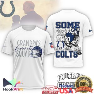 Real Grandpas Watch Colts Grandpa's Favorite Squad Football T Shirt