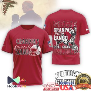 Real Grandpas Watch Falcons Grandpa's Favorite Squad Football T Shirt