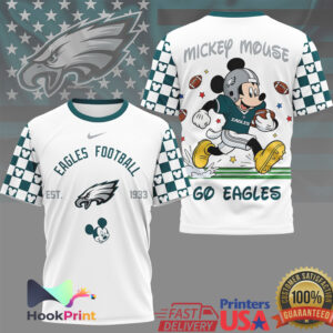 Retro Mickey Mouse Philadelphia Eagles Football Vintage NFL Fan T Shirt