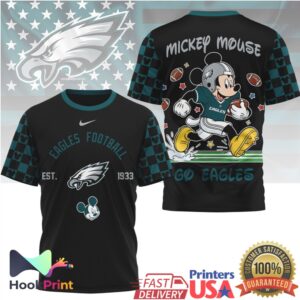 Retro Mickey Mouse Philadelphia Eagles Football Vintage NFL Fan T Shirt