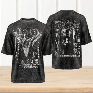 Rob Zombie The Great Satan Vintage Black Distressed Band T Shirt