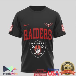 Rush Band x Las Vegas Raiders Starman Mashup Black T Shirt Rush Band x Las Vegas Raiders Starman Mashup Black T Shirt