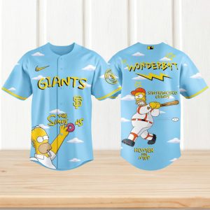 SF Giants Homer Simpson The Simpsons Baseball Jersey