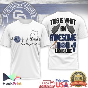 San Diego Padres MLB This Is What An Awesome Dad Looks Like T Shirt