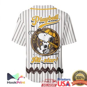 San Diego Padres Peanuts Snoopy Gang Playball All Star Baseball Jersey