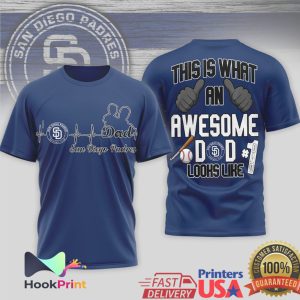 San Diego Padres This Is What An Awesome Dad Looks Like T Shirt San Diego Padres This Is What An Awesome Dad Looks Like T Shirt