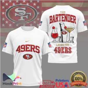 San Francisco 49ers Bartender Bay Area Fan Mixology T Shirt
