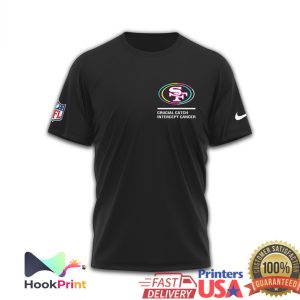 San Francisco 49ers Crucial Catch Intercept Cancer We Believe In Miracles T Shirt
