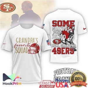 San Francisco 49ers Grandpa's Favorite Squad Funny Father's Day Football T Shirt