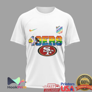San Francisco 49ers More Pride Less Prejudice Snoopy Rainbow 2026 T Shirt