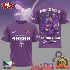 San Francisco 49ers Prince Purple Reign On The Field T Shirt San Francisco 49ers Prince Purple Reign On The Field T Shirt