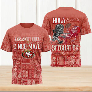 San Francisco 49ers vs Chiefs Cinco de Mayo Bitchatos Paisley Pattern T Shirt