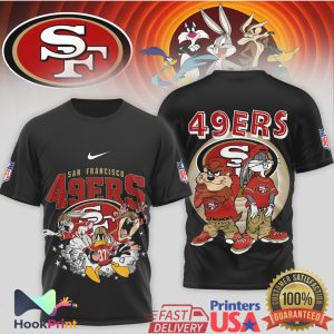 San Francisco 49ers x Looney Tunes Vintage Character NFL T Shirt San Francisco 49ers x Looney Tunes Vintage Character NFL T Shirt