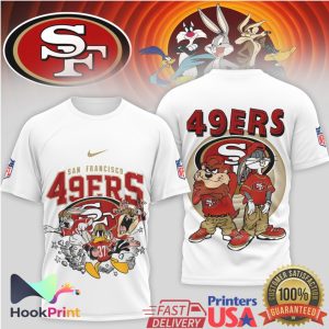 San Francisco 49ers x Looney Tunes Vintage Character NFL T Shirt