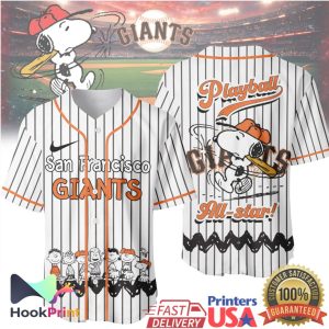 San Francisco Giants x Peanuts Snoopy Playball Baseball Jersey