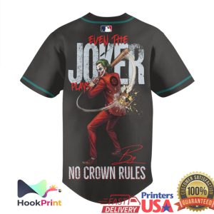Seattle Mariners Joker No Crown Rules Custom Baseball Jersey