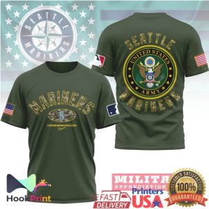 Seattle Mariners Military Appreciation Night United States Army T Shirt Seattle Mariners Military Appreciation Night United States Army T Shirt