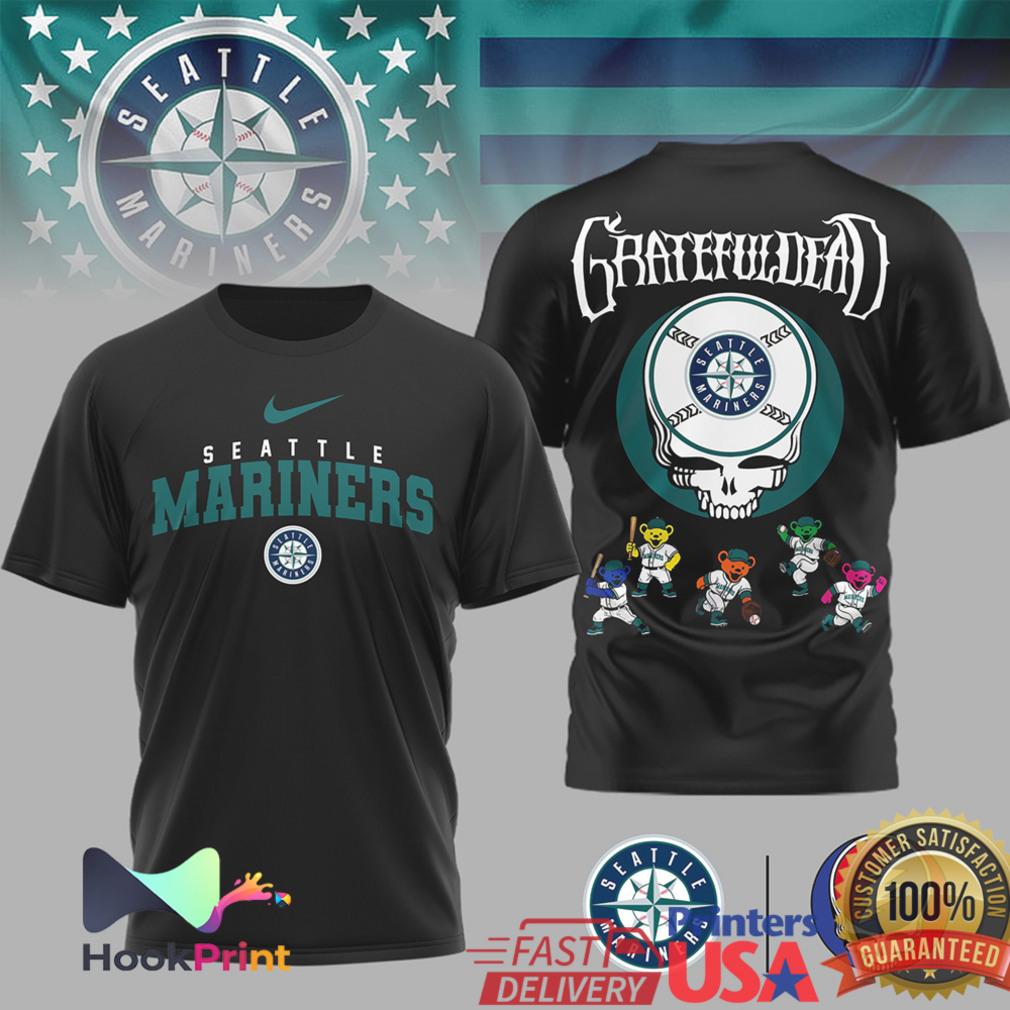Seattle Mariners x Grateful Dead Steal Your Face Baseball Bears T Shirt Seattle Mariners x Grateful Dead Steal Your Face Baseball Bears T Shirt