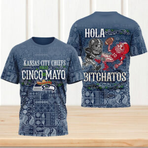 Seattle Seahawks Feliz Cinco De Mayo Hola Bitchatos T Shirt