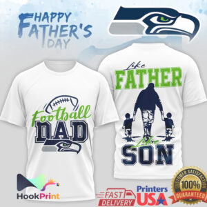 Seattle Seahawks Football Dad Like Father Like Son Father’s Day Sports T Shirt Seattle Seahawks Football Dad Like Father Like Son Father’s Day Sports T Shirt