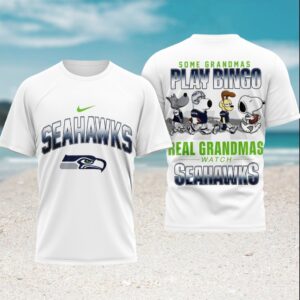Seattle Seahawks Funny Grandma Real Grandmas Watch Seahawks T Shirt Seattle Seahawks Funny Grandma Real Grandmas Watch Seahawks T Shirt
