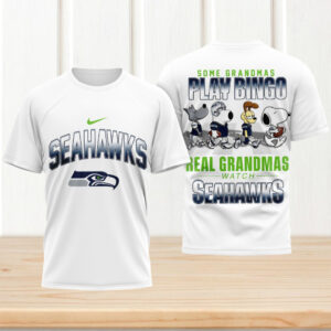 Seattle Seahawks Funny Grandma Real Grandmas Watch Seahawks T Shirt