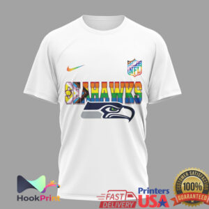 Seattle Seahawks More Pride Less Prejudice Snoopy Rainbow 2026 T Shirt