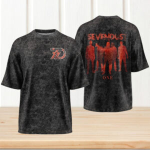 Sevendust One Band Silhouette Vintage Wash Style Retro Music Fans Casual T Shirt Sevendust One Band Silhouette Vintage Wash Style Retro Music Fans Casual T Shirt