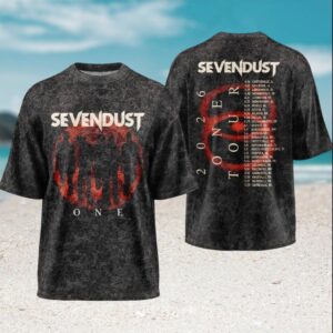 Sevendust One Tour 2026 Official Concert Dates Vintage Retro Style Fans T Shirt