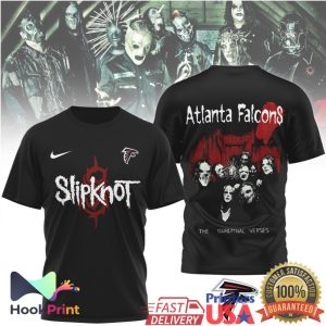 Slipknot X Atlanta Falcons The Subliminal Verses Heavy Metal Football T Shirt