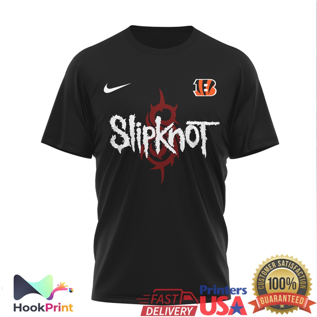 Slipknot X Cincinnati Bengals The Subliminal Verses Heavy Metal Football T Shirt Slipknot X Cincinnati Bengals The Subliminal Verses Heavy Metal Football T Shirt