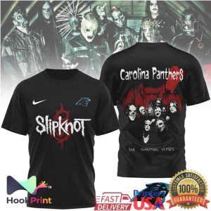 Slipknot x Carolina Panthers The Subliminal Verses Metal Fan T Shirt
