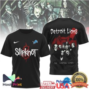 Slipknot x Detroit Lions The Subliminal Verses Metal Fan T Shirt