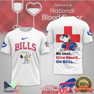 Snoopy Buffalo Bills Be Cool Give Blood Donor T Shirt Snoopy Buffalo Bills Be Cool Give Blood Donor T Shirt