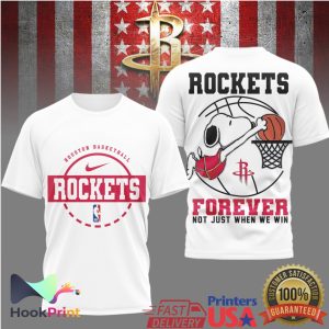 Snoopy Houston Rockets Basketball Forever Not Just When We Win T Shirt