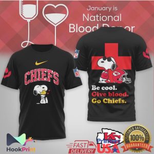 Snoopy Kansas City Chiefs Be Cool Give Blood Donor T Shirt Snoopy Kansas City Chiefs Be Cool Give Blood Donor T Shirt