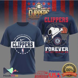 Snoopy Los Angeles Clippers Basketball Forever Not Just When We Win T Shirt