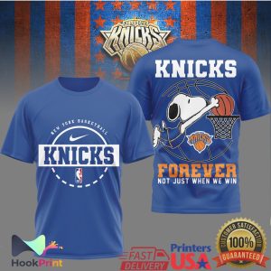 Snoopy New York Knicks Basketball Forever Not Just When We Win T Shirt