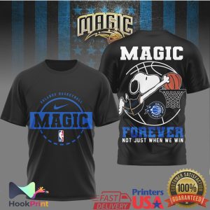 Snoopy Orlando Magic Basketball Forever Not Just When We Win T Shirt