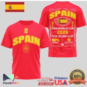 Spain National Football Team FIFA rld Cup 2026 Pride Passion T Shirt