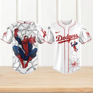 Spider Man Los Angeles Dodgers MLB Baseball Jersey Classic