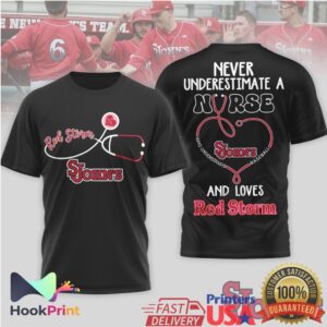 St. John's Red Storm Never Underestimate A Nurse Who Understands Baseball Fan 2026 T Shirt