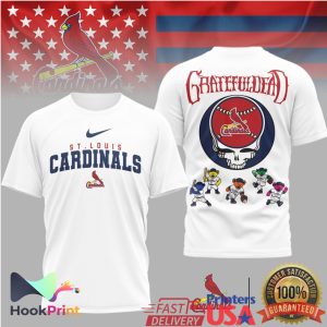 St. Louis Cardinals Grateful Dead Stealie Skull & Dancing Bears T Shirt