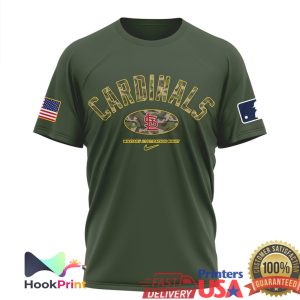 St. Louis Cardinals Military Appreciation Night US Army Olive T Shirt