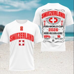 Switzerland FIFA World Cup 2026 Soccer Swiss National Team T Shirt Switzerland FIFA World Cup 2026 Soccer Swiss National Team T Shirt